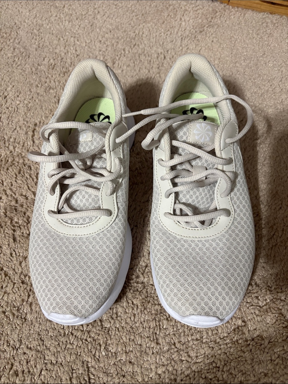 Nike Women's Light Beige Mesh Sneakers